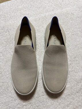 Rothy's The Original Slip On Sneaker Sand Textile Shoe Size 8.5 Woman’